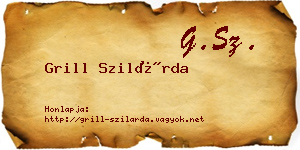 Grill Szilárda névjegykártya